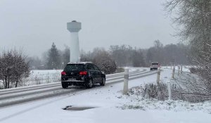 Douaisis : circulation routière difficile sous la neige