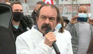 Philippe Martinez (CGT) soutient les salariés de Sanofi, menacés par un PSE