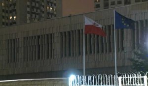 La Russie expulse une diplomate polonaise: images de l'ambassade de Pologne à Moscou