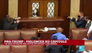 Capitole envahi par des pro-Trump : "une agression contre la démocratie" a réagi Biden