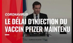 VIDÉO. Covid-19 : Olivier Veran annonce que le délai d'injection du vaccin Pfizer-BioNTech est maintenu