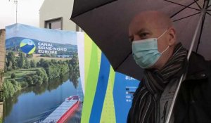 Un stand d’information sur le canal Seine Nord fait la tournée des villes du Pas de Calais et du Nord qui seront traversées par le tracé pour promouvoir le projet devant les habitants et recueillir leurs interrogations.