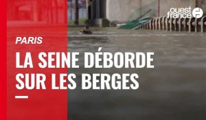 VIDÉO. Paris : La Seine déborde sur les berges 