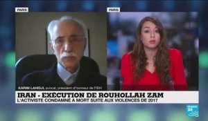 Iran : exécution de Rouhollah Zam