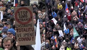 Covid-19: des milliers de Tchèques manifestent contre les restrictions