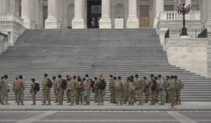 La Garde nationale américaine mobilisée au Capitole