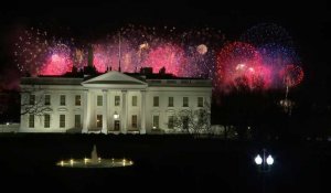 USA: feux d'artifice au dessus de la Maison Blanche