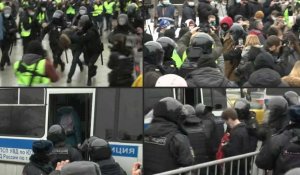 La police russe multiplie les interpellations de manifestants pro-Navalny à Moscou