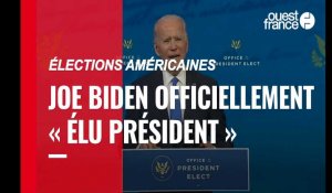 Élections américaines. Joe Biden officiellement « élu président »