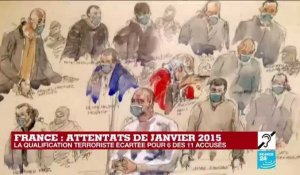 Attentats de janvier 2015 : la cour écarte la qualification terroriste pour 6 des 11 accusés