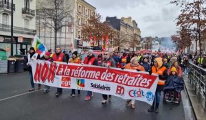Le Havre, manifestation contre la réforme des retraites.