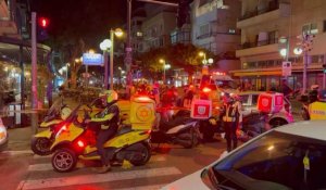 Les forces israéliennes se rassemblent sur les lieux d'une fusillade à Tel-Aviv