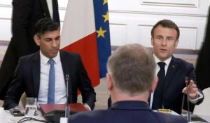 Sommet franco-britannique: Macron et Sunak à une table ronde avec des chefs d'entreprise