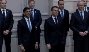 Sommet franco-britannique: photo de famille avec Macron et Sunak