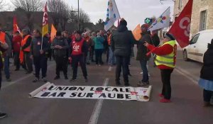 Manifestation à Bar-sur-Aube