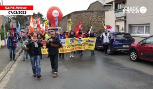 VIDÉO. À Saint-Brieuc, des milliers de manifestants contre la réforme des retraites 