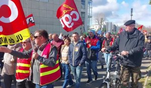 Manifestation contre la réforme des retraites à Narbonne