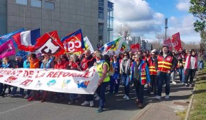 Manifestation contre la réforme des retraites à Narbonne