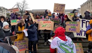 Journée des droits de femmes: des milliers de manifestantes à Bruxelles