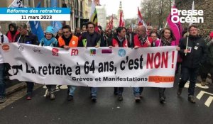 VIDEO. Retraites : des milliers de manifestants à Nantes pour le 7e jour de mobilisation