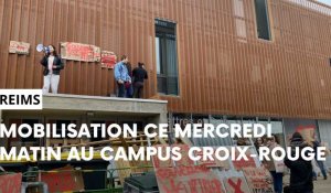 Des étudiants mobilisés sur le campus Croix-Rouge de Reims