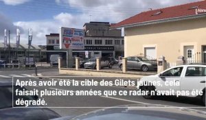 Le radar de l’avenue du Général-de-Gaulle de Saint-Quentin dégradé