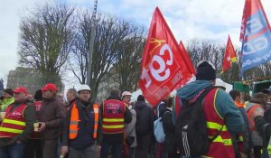 Manifestation des électriciens à Lille