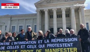 VIDÉO. Manifestation du 23 mars : un rassemblement en soutien aux neuf prévenus jugés pour violences à Angers
