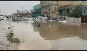 Irak: de fortes pluies provoquent des inondation à Najaf