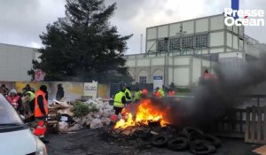 VIDÉO. Incinérateur de déchets Alcea à Nantes bloqué… puis débloqué