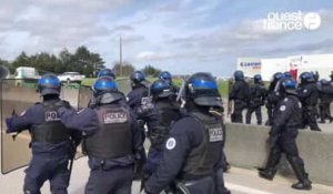 Grève du 28 mars : la circulation reprend sur la voie express à Vannes après le blocage
