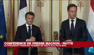 REPLAY - Conférence de presse Macron-Rutte : le président français termine sa visite au Pays-Bas