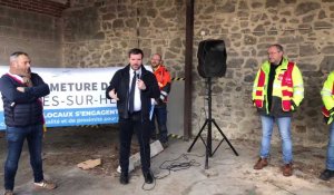 Le député Saint-Huile assure les agents d’Enedis d’Avesnes de son soutien