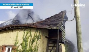 VIDÉO. Une maison part en fumée en Sarthe, de nombreuses explosions entendues
