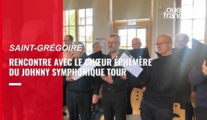 Vidéo. A Rennes, devant 4 000 spectateurs, ils feront les chœurs pour le Johnny symphonique tour, avec la voix de la rock star