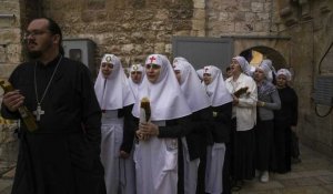 A Jérusalem, les chrétiens orthodoxes célèbrent le "feu sacré" pascal