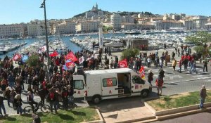 Retraites: douzième journée de mobilisation à Marseille