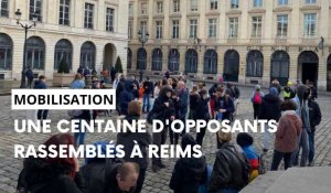 Des opposants à la réforme des retraites se rassemblent à Reims