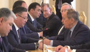 Sergueï Lavrov rencontre le nouveau ministre kazakh des Affaires étrangères Murat Nurtleu