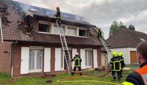 Anzin-Saint-Aubin : un incendie détruit le toit d’une maison