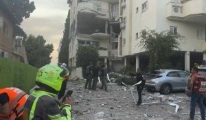 Israël: destruction à Rehovot après un tir de roquette en provenance de Gaza