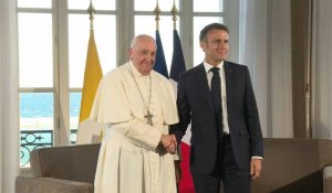 Entretien bilatéral entre le pape François et Emmanuel Macron