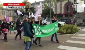 VIDÉO. Manifestation pour le droit à l’avortement à Saint-Brieuc