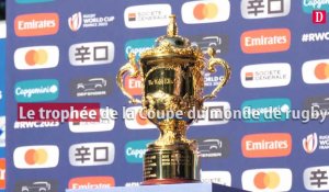 Le trophée de la Coupe du monde de rugby  à Toulouse