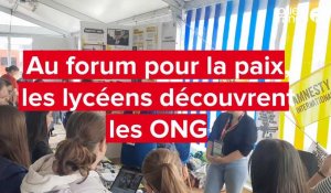 VIDÉO. Forum Normandie pour la paix : des lycéens curieux découvrent les ONG