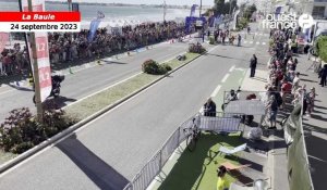 VIDÉO. La foule à l’épreuve reine du triathlon Audencia de La Baule