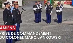 Prise de commandement du colonel Marc Jankowski, au groupement de gendarmerie de la Somme,