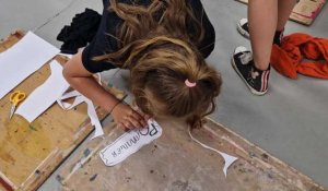 CAUX. Des écoliers d'Allouville créent une fresque à la galerie Duchamp d'Yvetot