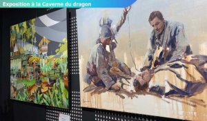 Les peintres de l'armée exposent à la Caverne du Dragon