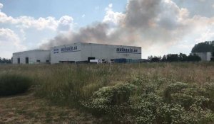 Saint-Amand : feu de déchets industriels, au centre de tri Malaquin-Suez